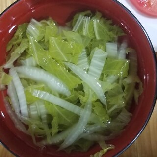 白菜のお吸い物